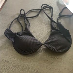 Shein black swim suit top